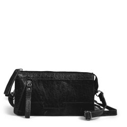 Muud - Riga - Hndlavet Lder Crossbody Farve Sort