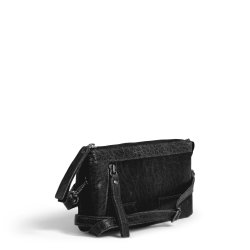 Muud - Riga - Hndlavet Lder Crossbody Farve Sort