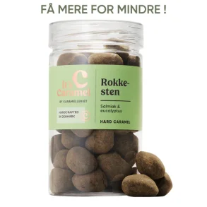 ROKKESTEN 195g - Hrd salmiak/eucalyptus karamel
