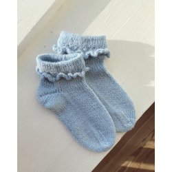 Petiteknit - Ruffle Socks Junior - Enkeltopskrift