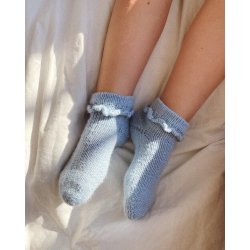 Petiteknit - Ruffle Socks Junior - Enkeltopskrift