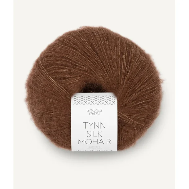 Sandnes - Tynn silk Mohair Farve 3073 Chokolade