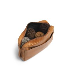 Muud - Sandnes - Hndlavet Lder Taske / Hkle Taske Farve Whisky