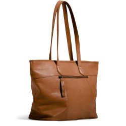 Muud - Sara - Hndlavet Ldertaske Fv. Whiskey