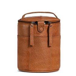 Muud - Saturn - Ldertaske til dit strikkeudstyr mm. Farve Whisky