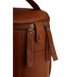 Muud - Saturn - L�dertaske til dit strikkeudstyr mm. Farve Rich Brown