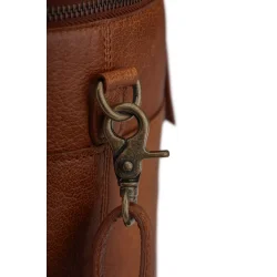 Muud - Saturn - L�dertaske til dit strikkeudstyr mm. Farve Rich Brown