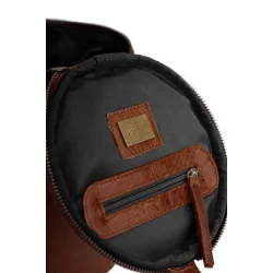 Muud - Saturn - L�dertaske til dit strikkeudstyr mm. Farve Rich Brown
