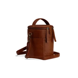 Muud - Saturn - L�dertaske til dit strikkeudstyr mm. Farve Rich Brown