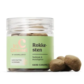 ROKKESTEN 90g - Hrd salmiak/eucalyptus karamel