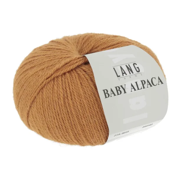 Lang Yarns - Baby Alpaca Fv. 15 Brndt Orange