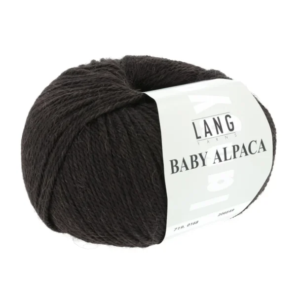 Lang Yarns - Baby Alpaca Fv. 168 Mrk Brun