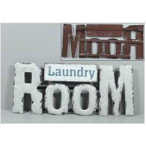 Metalskilt - Laundry room