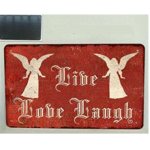 Metal Skilt - Live Love Laugh (110)