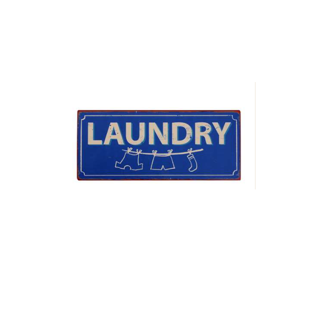 Klassisk metalskilt " Laundry " (020)