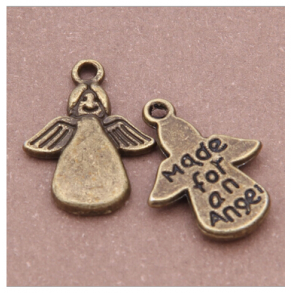 Charms vedhng Made for an angel - bronzelook
