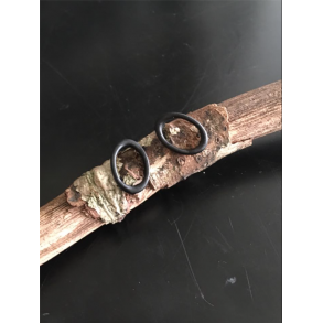 Earring with cirkle - Mat Gun