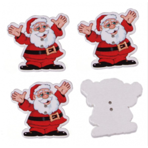 Julemands knap i h�rd tr�.