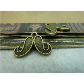 Charms - Model Moustache 10 stk.