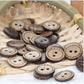 Klassisk brun retro knap i hrdtr  (no432)