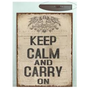 Metalskilt - Keep calm and carry on.  (Nr 194)