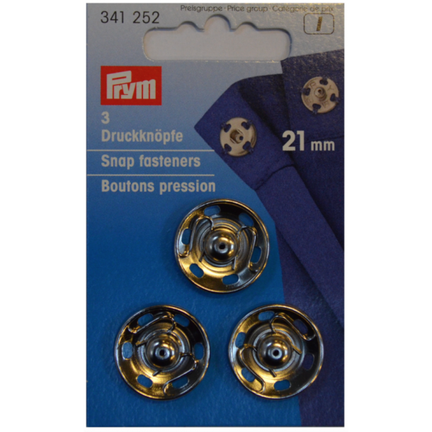 Prym Tryklse Slv 21mm 3 stk. (341252)