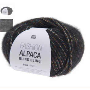 Rico Design - Fashion Alpaca Bling Bling Fv. 06 Sort