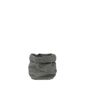 Uashmama Paper Bag. Str Piccolo Fv. Dark Grey