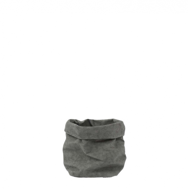 Uashmama Paper Bag. Str Piccolo Fv. Dark Grey