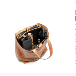 Muud - Hiba - Hndlavet Mini-Shopper Farve Whisky