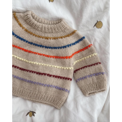 PetiteKnit - Festival Sweater Baby - Enkeltopskrift