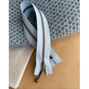 YKK Lynls 4mm Antik Messing 14/17/23/35 Cm Fv. Havskum