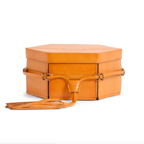 Muud - Evita - Hndlavet Lder Opbevaringsboks Med Lg Farve Whisky