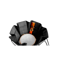 Muud - Evita XL - Hndlavet Lder Opbevaringsboks Med Lg Farve Sort