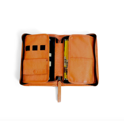 Muud - Effi _ Ldertaske til Broderisten Farve Whisky