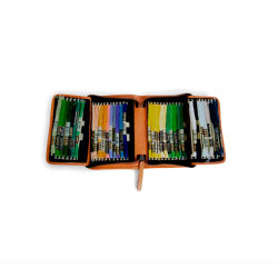 Muud - Effi _ Ldertaske til Broderisten Farve Sort