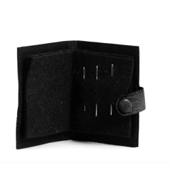 Muud - Edy - Hndlavet Lderpung Til Spidse Nle Fv. Sort