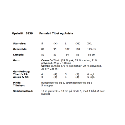 Femalei Tibet og Anisia - Cewec - Enkeltopskrift 3839