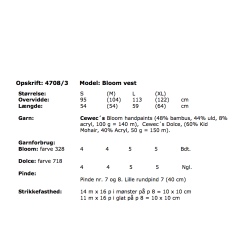 Bloom/Dolce Vest - Cewec _ Enkeltopskrift 4708