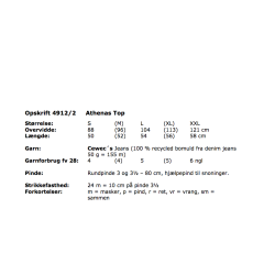 Jeans Vest - Cewec _ Enkeltopskrift 4708