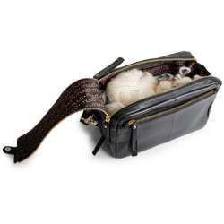 Muud - Stavanger - Hndlavet Lder Strikke Crossbody Limited Edition - SPAR 40%