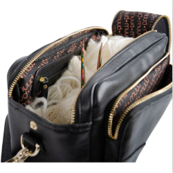 Muud - Stavanger - Hndlavet Lder Strikke Crossbody Limited Edition - SPAR 40%