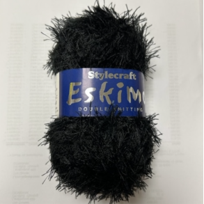  Pelsgarn Eskimo. Fv. 5172 Sort