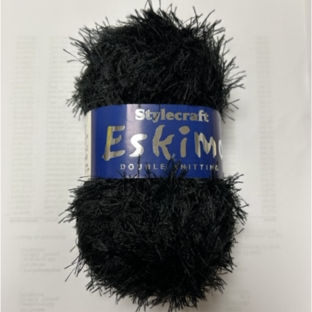  Pelsgarn Eskimo. Fv. 5172 Sort