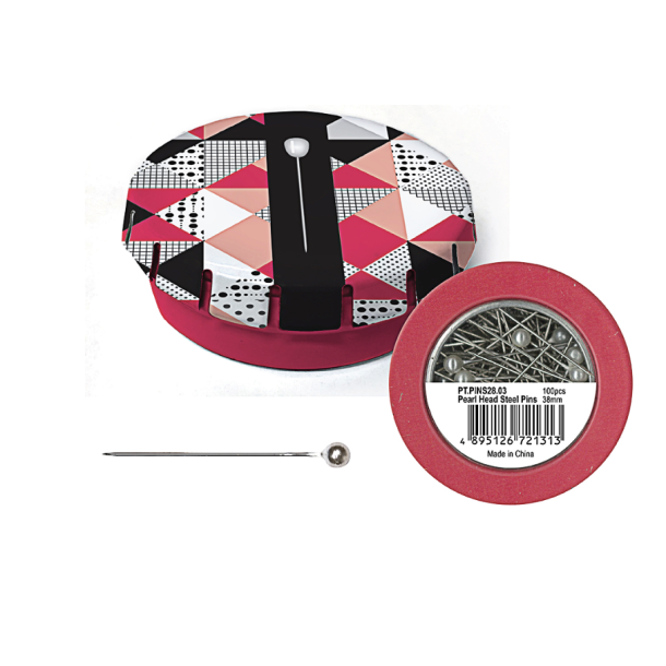 Knappen�le med perlemorshoveder 38 mm � 100 stk.