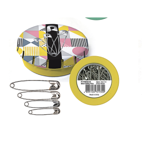 Sikkerhedsnle 27 mm  15 stk., 34 mm  10 stk., 38 mm  10 stk. og 46 mm  5 stk.