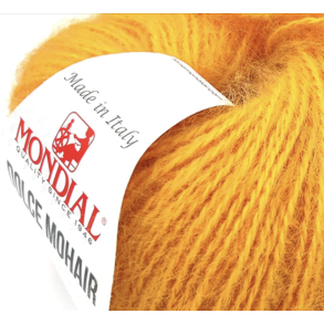 Mondial - Dolce Kid Mohair Farve 181 Orange