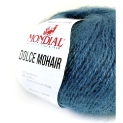 Mondial - Dolce Kid Mohair Farve 359 Turkis
