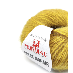 Mondial - Dolce Kid Mohair Farve 584 Sennep