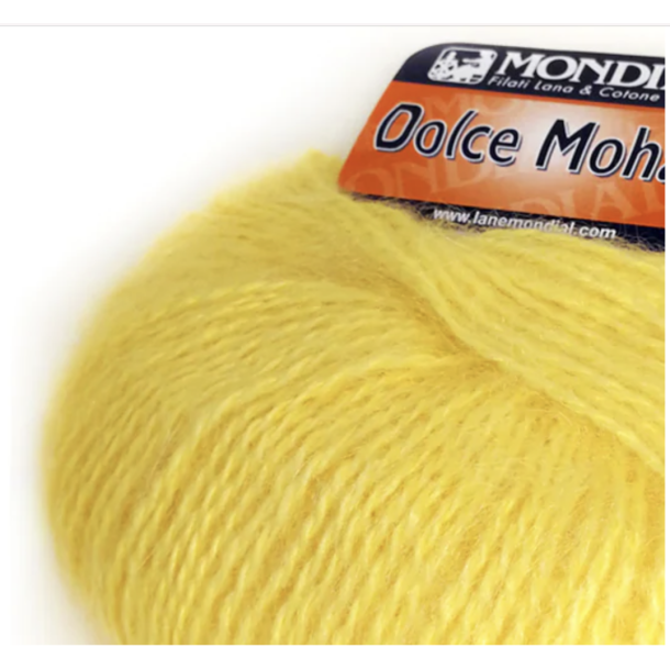 Mondial - Dolce Kid Mohair Fv. 608 Solgul